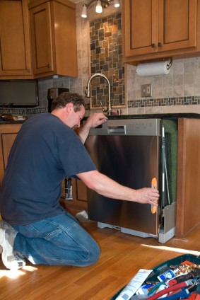 Dishwasher install in Gold River, CA by Technomaster LLC handyman.